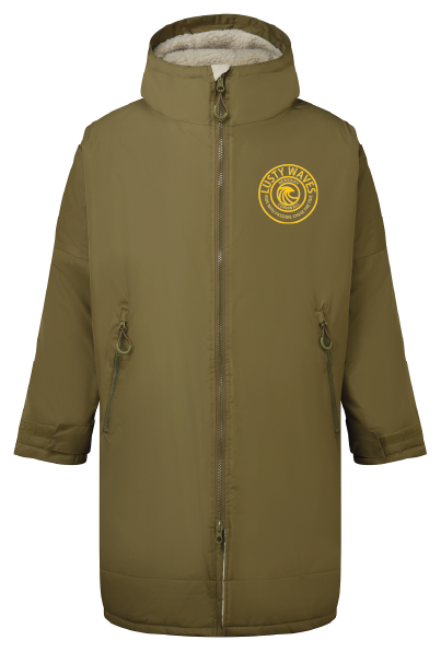 Unisex Waterproof Changing Robe with Sherpa Fleece