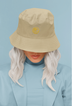 Recycled fabric bucket hat in Khaki for everyday style