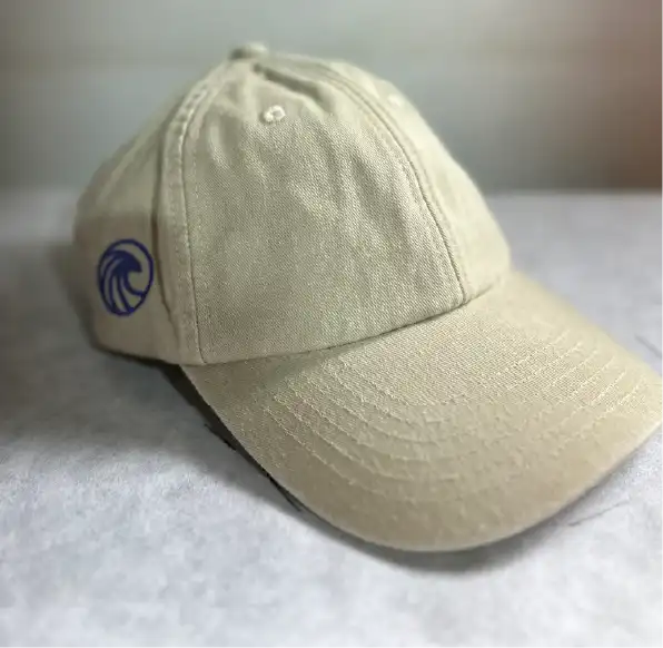 Lusty Waves - Newquay based brand. Vintage Sand low profile vintage cap with embroidered logo.