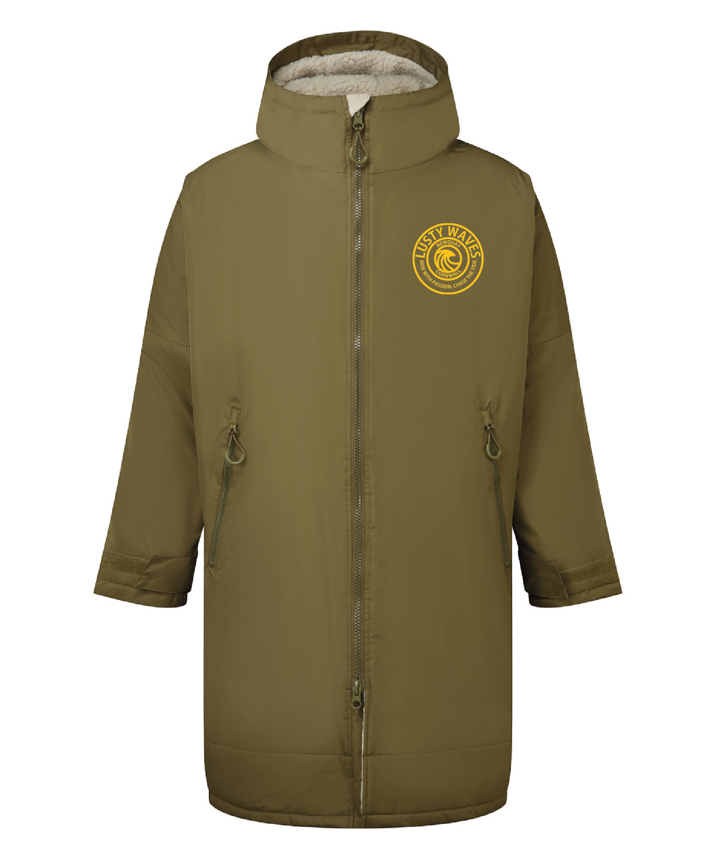 Lusty Waves Waterproof Changing Robe | Sherpa Fleece Surf Robe